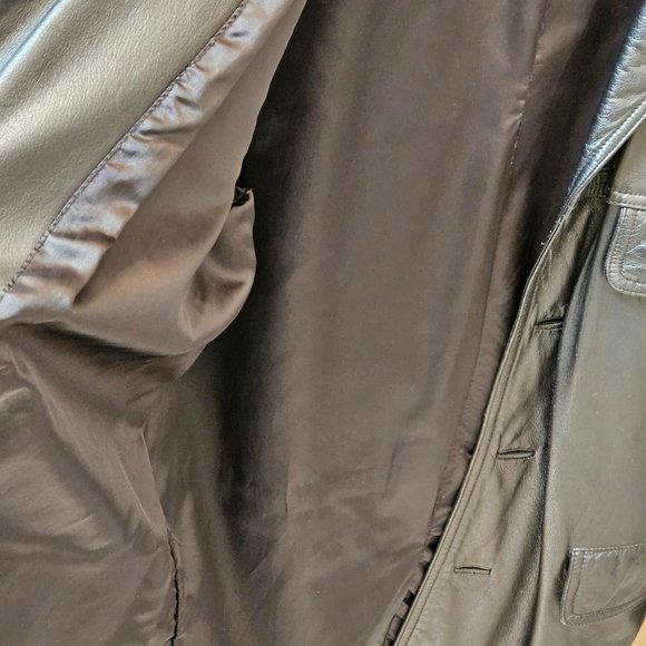 Vintage Wilsons Women's Lightweight Leather Jacket, Black, Sz Small - Picture 4 of 16